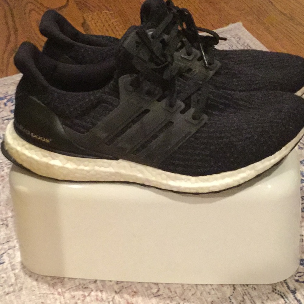 Womens Adidas Ultraboost Black White Size 9